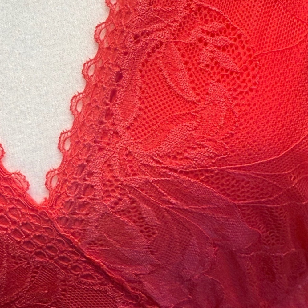 Soma Cool Nights Lace Bodice Chemise Hearts Desire Pink Red L 570317566 NEW - Picture 9 of 11